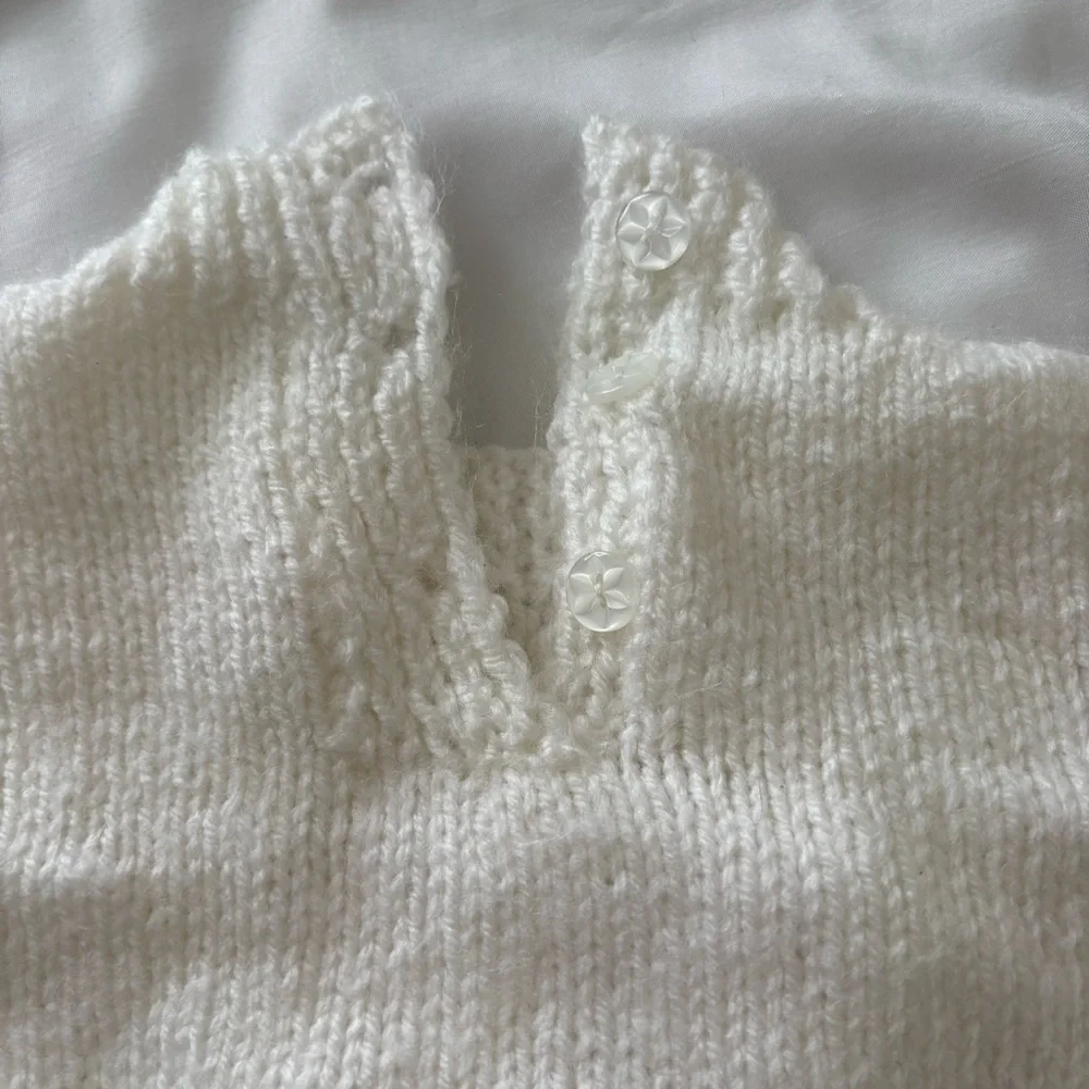 Vintage handmade white